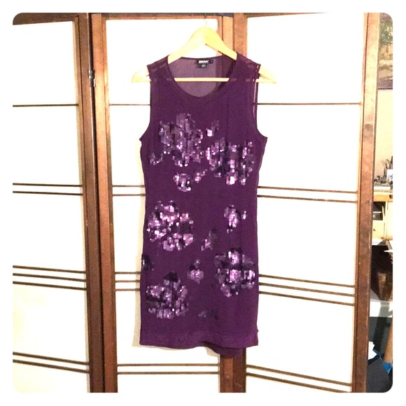 dkny purple dress